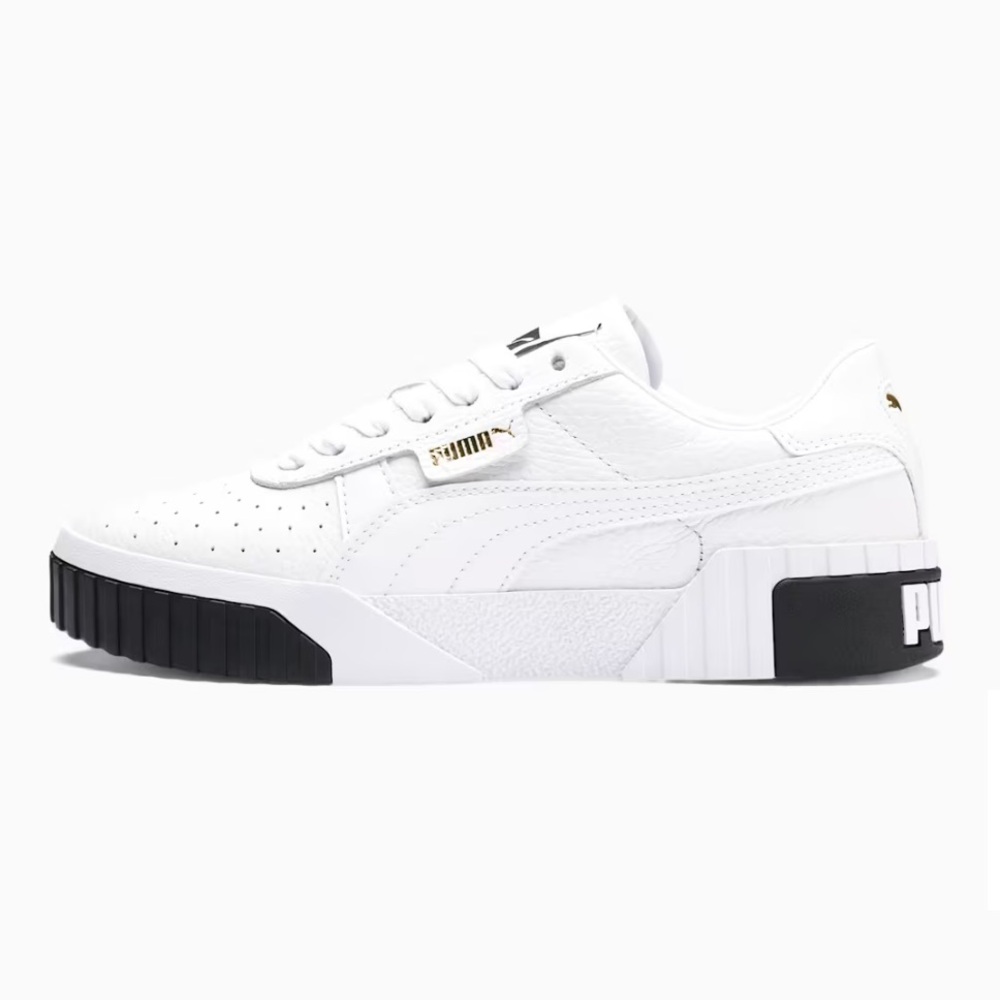 PUMA Women's White and Black Sneakers